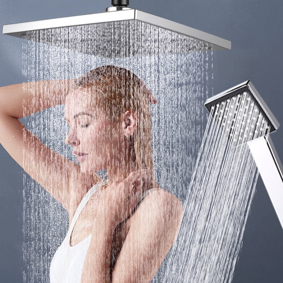 pstuiky Buse de Pulvérisation Supérieure de Douche Pressurisée - Douche Pressurisée Pomme de Douche - Douche de Salle de Bain Domestique Pomme de Douche - Grande Pomme de Douche Ensemble Vente