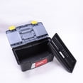 thumbnail image 4 of Small Tool Box,Small Tool Box 10-Inch Plastic Tool Boxes Double-Layerttoolbox with Handle Removable Tray with Double Lock Secured Toolbox for Home,Small Lock Box,Box with Lock, 4 of 9
