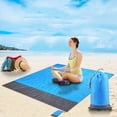 thumbnail image 2 of Extra Large Beach Blanket Beach Blanket Sandproof, Extra Large Beach Mat, Big & Compact Sand Free Mat Quick Drying, Portable Outdoor Camping Blankets Sand Free Beach Blankets, 2 of 9