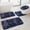 Dark Blue#4, variant on Ultra Soft Water Absorbent Bath Mat Set 4 Piece Non-Slip Shower Rugs Machine Washable Quick Dry for Bathroom Floor 15.7x31.5in 15.7x23.6in 15.7x19.6in 15.7x14.9in