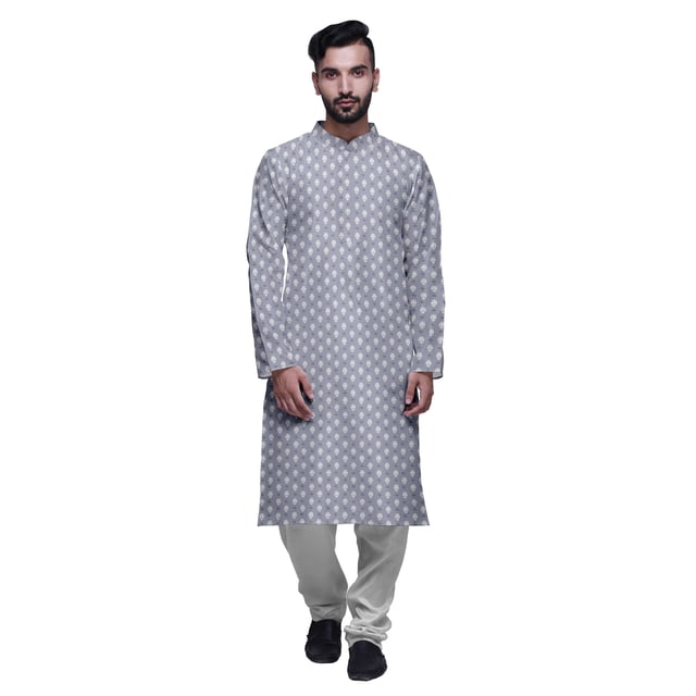 Atasi Designer Kurta Pajama For Men Printed Straight Kurta Set Summer Clothing