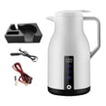 thumbnail image 3 of Car Kettle Water Boiler, Truck Kettle Fast Heating Heating Kettle, Electric Car White With Base, 3 of 9