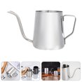thumbnail image 3 of MasteelfCA 1pc Stainless Steel Hand Punch Coffee Pots Long Mouth Coffee Kettle Teapot, 3 of 8