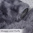 thumbnail image 4 of GlowSol 8'x10' Area Rug Extra Large Shag Fluffy Soft Rug Carpets Fuzzy Non-Skid Furry Plush Area Rugs for Living Room Bedroom, Dark Gray, 4 of 7