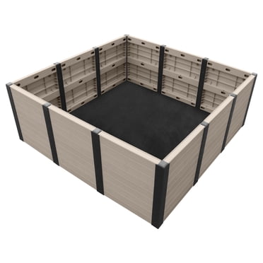 Tierra Verde 48"x48" Outdoor Garden Bed – Perfect for Backyard Planting