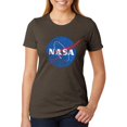 thumbnail image 1 of NASA Distressed Logo Womens Soft Heather T Shirt, 1 of 1