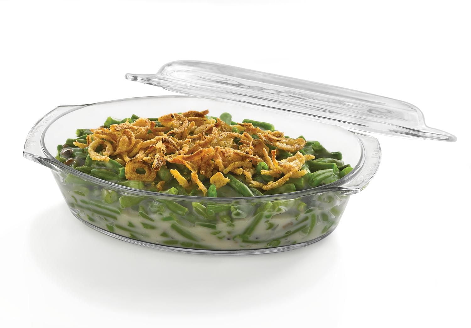 Cocotte ovale en verre avec couvercle Libbey Baker's Basics