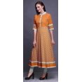 thumbnail image 3 of Bimba Kurtis Indiennes Artistiques White Sun pour Femmes Longues Évasées Décontractées Anarkali Robes Kurti Ethniques-TP, 3 of 5