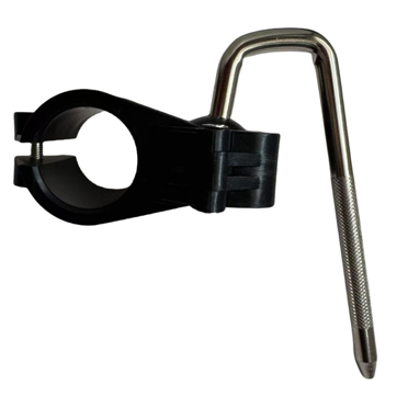 Drum Clamp L Rod Drum Ube Clip Bracket Connection Pole for Home Music Studio,1* Electronic Drum Rack Clamp,Black