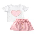 thumbnail image 1 of T-Shirt Imprimé Cœur pour Filles + Jupes Saint-Valentin, 1 of 6