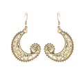 thumbnail image 4 of Une Paire de Boucles d'Oreilles Créatives Mode Rétro Sculptées Crochet Lune Cadeau Merveilleux, 4 of 9