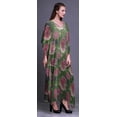thumbnail image 3 of Bimba Robe Longue Caftan Maxi à Fleurs, Sortie de Plage, Maillot de Bain, Couvre-Maillot, Kaftan pour Femmes-P-L, 3 of 5