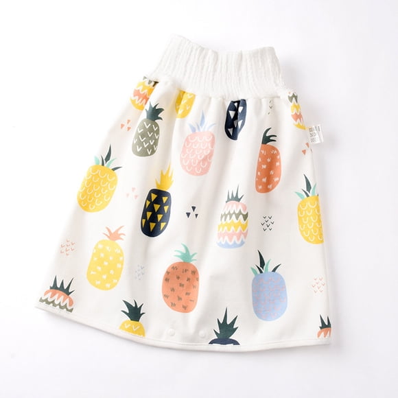 EGNMCR Jupe pour Filles Tout-Petits Bébés Garçons Filles Coton Motif Mignon Imperméable Anti-Fuite Couche Pantalon Jupe Robe Fille
