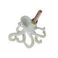 thumbnail image 3 of Set of 6 Octopus Drawer Pulls, 2.25 Inch Long Distressed White Cast Iron, 3 of 4
