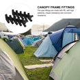thumbnail image 3 of FONDOTIN 24Pcs Plastic Tent Pole Connectors Black Canopy Tent Parts For Backyard Use, 3 of 8