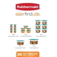 thumbnail image 3 of Rubbermaid Easy Find Lids 38-Piece Food Storage Container Set, Turquoise, 3 of 3