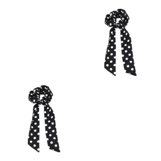 Dalazy Polyester Mode Vintage Chapeaux pour les Femmes - Se Démarquer dans la Foule Facile à Vintage Bandes de Cheveux 142C Rond Point Noir 2Set