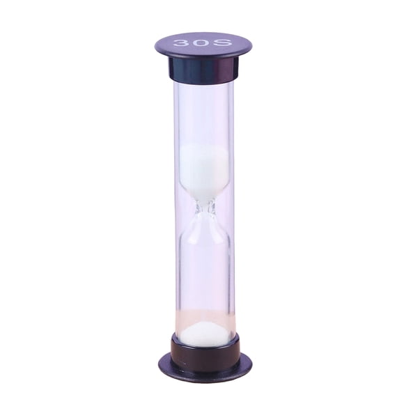 Hourglass Sand Timer Children Kids Party Exquisite Appearance Gifts Desk Decoration Children Early Education Toy Sandglass Black 30s