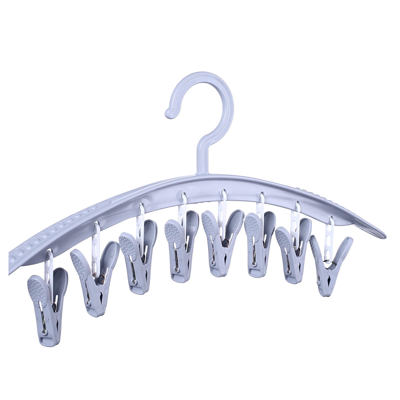 Yhmxh Hook,Hangers,Wall Hooks,Coat Rack,Hooks For Hanging Hanger With Clip 8 Clip Student Dormitory Windproof Plastic Thickened Underwear Drying Clip Hanger Home Hanger Hanger With Rack