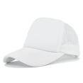 thumbnail image 1 of Mens and Womens Sponge Color Matching Simple Casual Peaked Cap Travel Holiday Sports Baseball Cap, 1 of 4