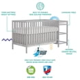 thumbnail image 3 of Dream On Me Hamilton 4-in-1 Convertible Crib and Changer Style#679, 3 of 8
