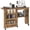 Brown, variant on HOMCOM Folding Sewing Table Mobile Sewing Machine Cabinet with Shelf White
