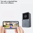 thumbnail image 2 of Wisewang Smart Doorbell Rechargeable Wireless Intelligent Call Door Bell Camera Phone Intercom Bells Home Outdoor Gray, 2 of 6