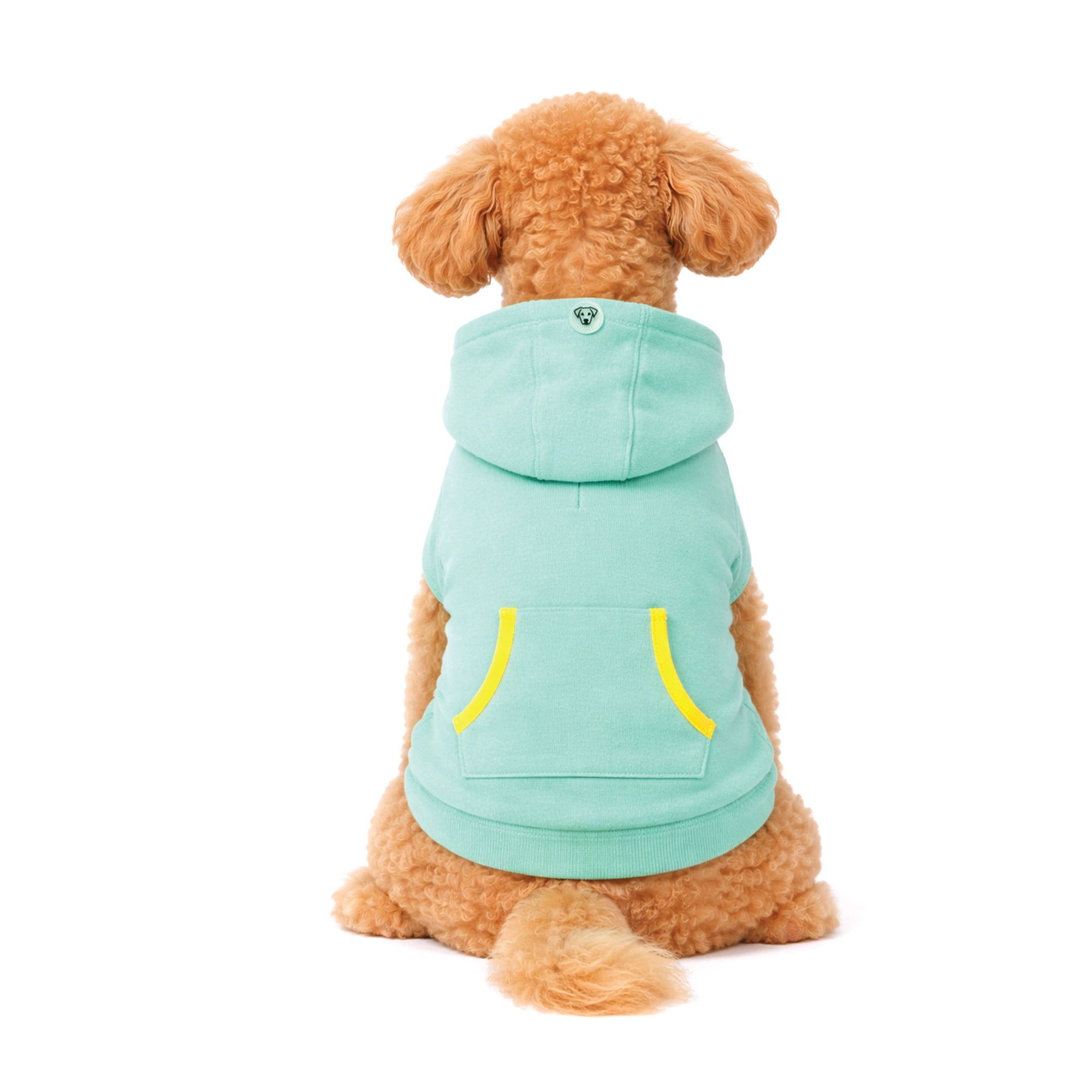 One Paw, Sweat-shirt à capuche pour chien, couleur menthe, avec bordure contrastée, tissu doux, pour chiens, plusieurs tailles, couleur menthe