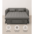 thumbnail image 2 of Cosmic Homes Aspire Canapé-Lit en Tissu avec Ports de Recharge USB, Lit Convertible avec Porte-Gobelets, Canapé-Lit Escamotable pour Petits Espaces - Gris, 2 of 8