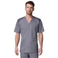 thumbnail image 1 of EON Men's COOLMAXÂ® V-Neck Mesh Panel Solid Scrub Top, 1 of 2