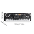 thumbnail image 3 of Kids 61 Key Electronic Piano Keyboard Toy With Usb Microphone Portable Musical Instrument Educational Music Gift 54X17X5.5Cm, 3 of 9