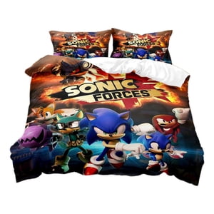 135*200Two-piece Set Sonic Sonic Cartoon and Animation Sheet and Comforter Set