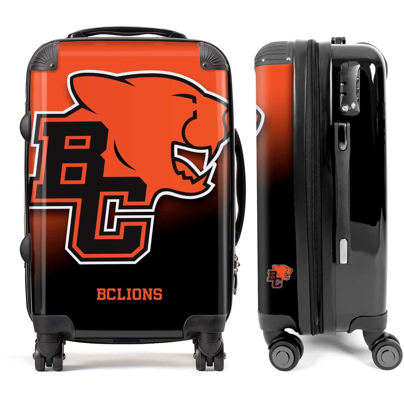 BC Lions Blitz Luggage, Carry-on Suitcase, 360° Spinner Carry-on, Custom Luggage, Luggage Set, Travel, TSA Lock