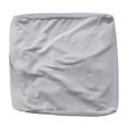 thumbnail image 1 of High Stretch Velvet Square Ottoman Cover Elastic Bottom for Living Room Washable Light Gray, 1 of 8