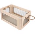 thumbnail image 1 of Cube Storage Bin Wooden Cube Organizer with Handle Sundries Storage Wooden Wire Box, 1 of 8