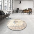 thumbnail image 3 of Ahgly Company Indoor Square Traditional Tan Brown Persian Area Rugs, 10' Square, 3 of 6