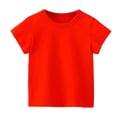 thumbnail image 1 of T-Shirt pour Garçons à Manches Courtes Uni Classique Été Décontracté, 1 of 5