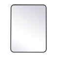 thumbnail image 2 of Elegant Decor MR802432BK 24 x 32 in. Soft Corner Metal Rectangular Mirror, Black, 2 of 2