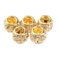 thumbnail image 1 of MERIGLARE 5 Pieces Metal Diamond Dreadlock Hair Beads Hair Braid s Cuff Clips Jewelry Golden, 1 of 9