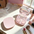 thumbnail image 4 of Pink Portable Compact Contact Lens Storage Case With Integrated Accessory Holder For Daily Use And Travel Organization, 4 of 7