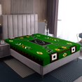 thumbnail image 4 of Erosebridal Green Aztec Sheet Set Twin,Hippie Boho Bedding Sets Twin Size,3pcs, 4 of 7