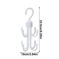 thumbnail image 3 of A Double Layer Rotating Hook Multi Functional Bag Scarf Hanger Home Wardrobe Tie Rack Scarf Belt Storage Rack, 3 of 5