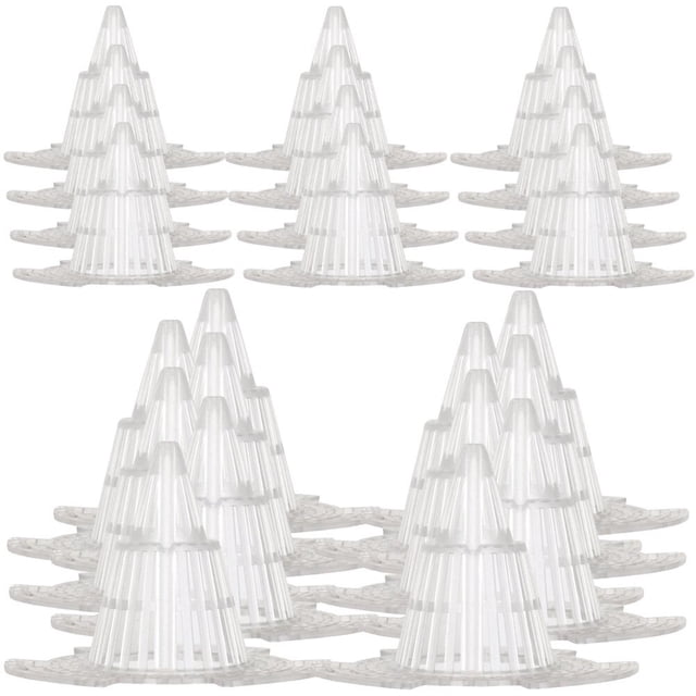 HLONK 24 Pack Plastic Planter Net Mats Bonsai Planter Pot Liners