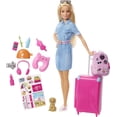 thumbnail image 1 of Coffret poupée Barbie Voyage avec chiot, valise et plus de 10 accessoires, 1 of 6