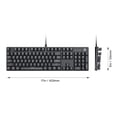 thumbnail image 2 of KM-G12 Mechanical Keyboard, RGB 104 Keys Gaming Keyboard with Brown Switches, Aluminum Alloy Panel, 2 of 5