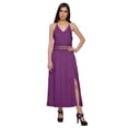 thumbnail image 3 of Moomaya Robe Longue Unie Sans Manches à Bretelles Spaghetti Ajustables pour Femmes, 3 of 6
