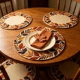 thumbnail image 4 of Fall Leaf Wreath Placemats Set of 10, Heat Resistant for Thanksgiving Table Decor, 4 of 6