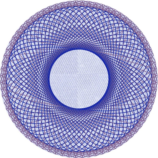 Ahgly Tapis Rond Lavable en Machine Intérieur Transitionnel Bleu Céleste, 8 Pieds Rond