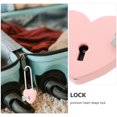 thumbnail image 4 of Miangastore 1PC Heart-Shaped Lock Marriage Wedding Padlock Travel Supplies Padlock, 4 of 8