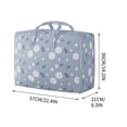 thumbnail image 3 of Summer Saving,Oversized Quilts Storage Bag, Wardrobe Sorting Storage Box, Portable Zippered Storage Bag for Clothes, | Non-Woven Fabric, Blue-608 $BS$3, 3 of 9